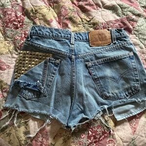 Levi’s studded shorts